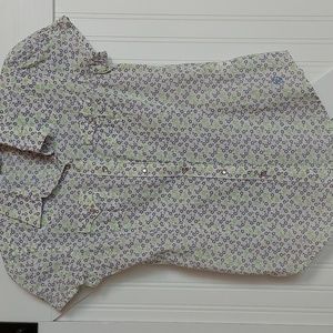 Ariat short sleeve snap front Western blouse